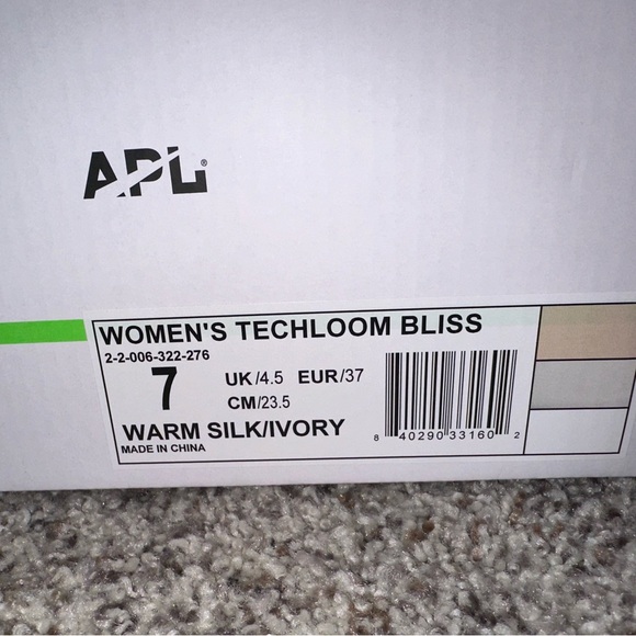 APL Techloom Bliss Size 7 Warm Silk/Ivory New In Box light pink nude and white - Picture 6 of 7